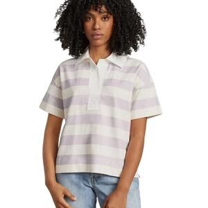 Everlane Shirt Polo Rugby Striped Organic 100% Cotton XS NWT Y2K 90s Preppy